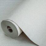 Rough Natural Linen Fabric Pattern Wallpaper Gray Code 3719-4