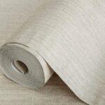 Fabric Pattern Wallpaper Cream Code 3711-2