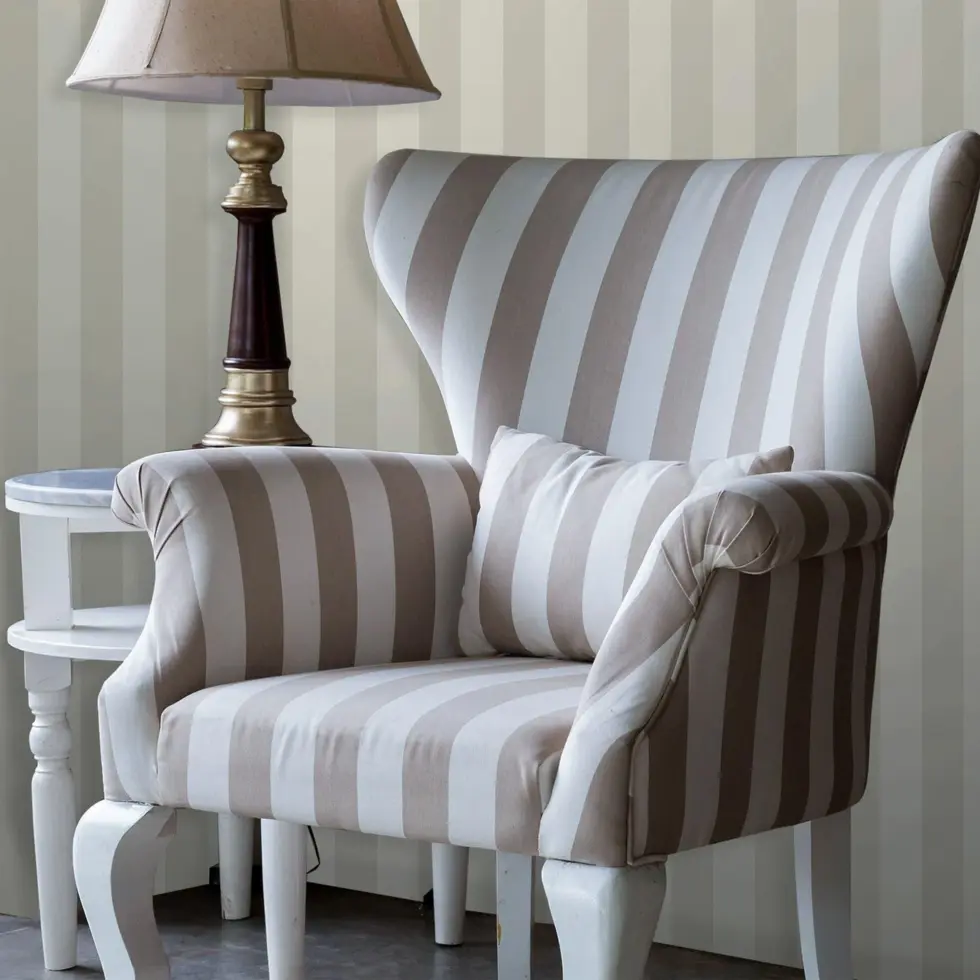 Striped Wallpaper Cream Code 3704-4 - Image 2