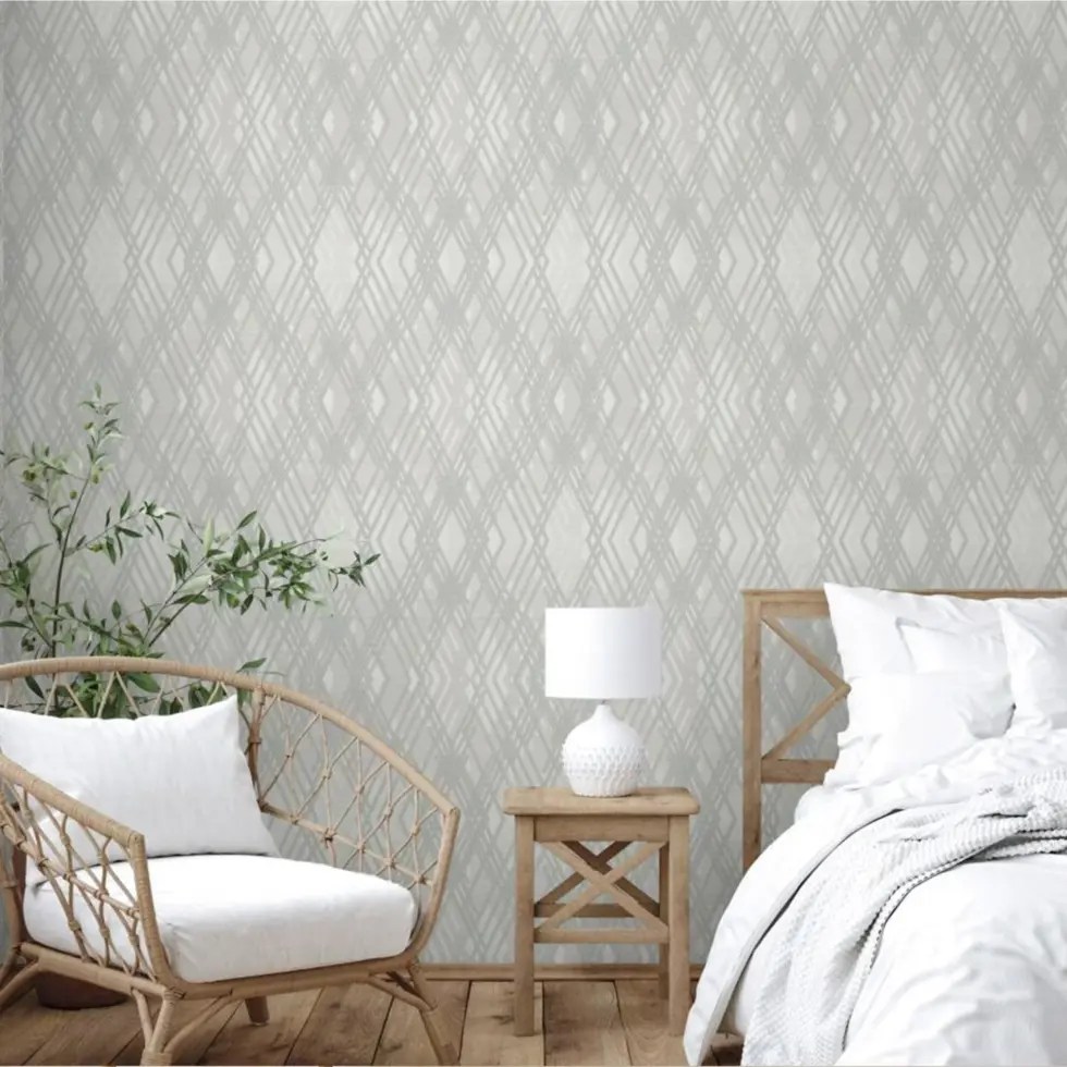 Geometric Wallpaper Gray Code 1213-2 - Image 5