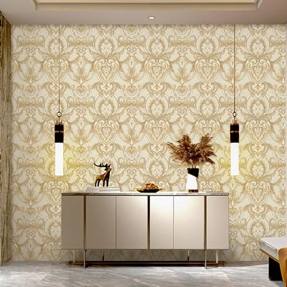 Classical Damask Wallpaper Brown Code 1308-3 - Image 2