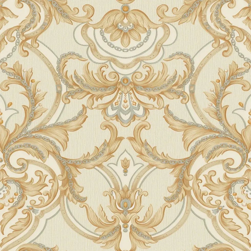 Classical Damask Wallpaper Brown Code 1308-3 - Image 5