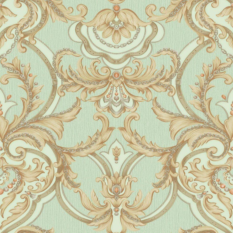 Classical Damask Wallpaper Green Code 1308-4 - Image 5