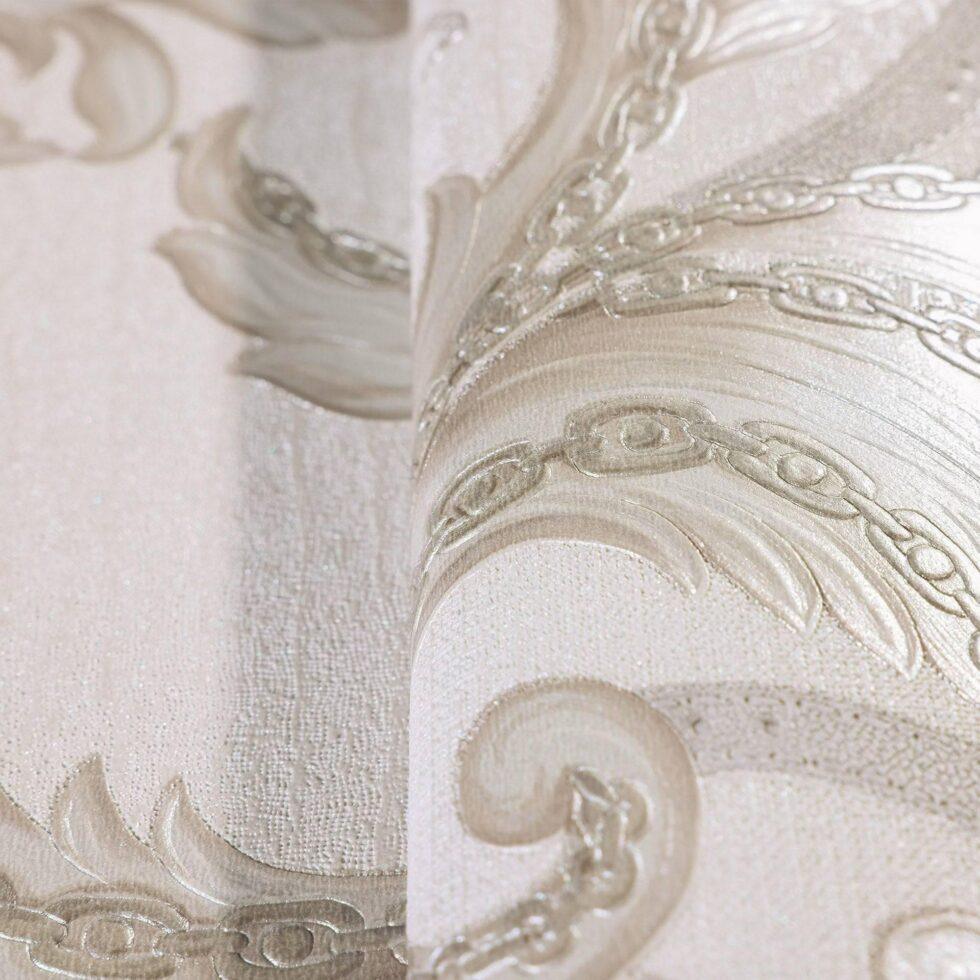 Classical Damask Wallpaper White Code 1308-1 - Image 4