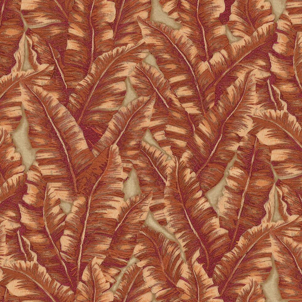 Banana Leaf Design Wallpaper Red Code 1507-4 - Image 5