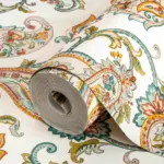 Shawl Pattern Wallpaper Multicoloured Code 9903-5