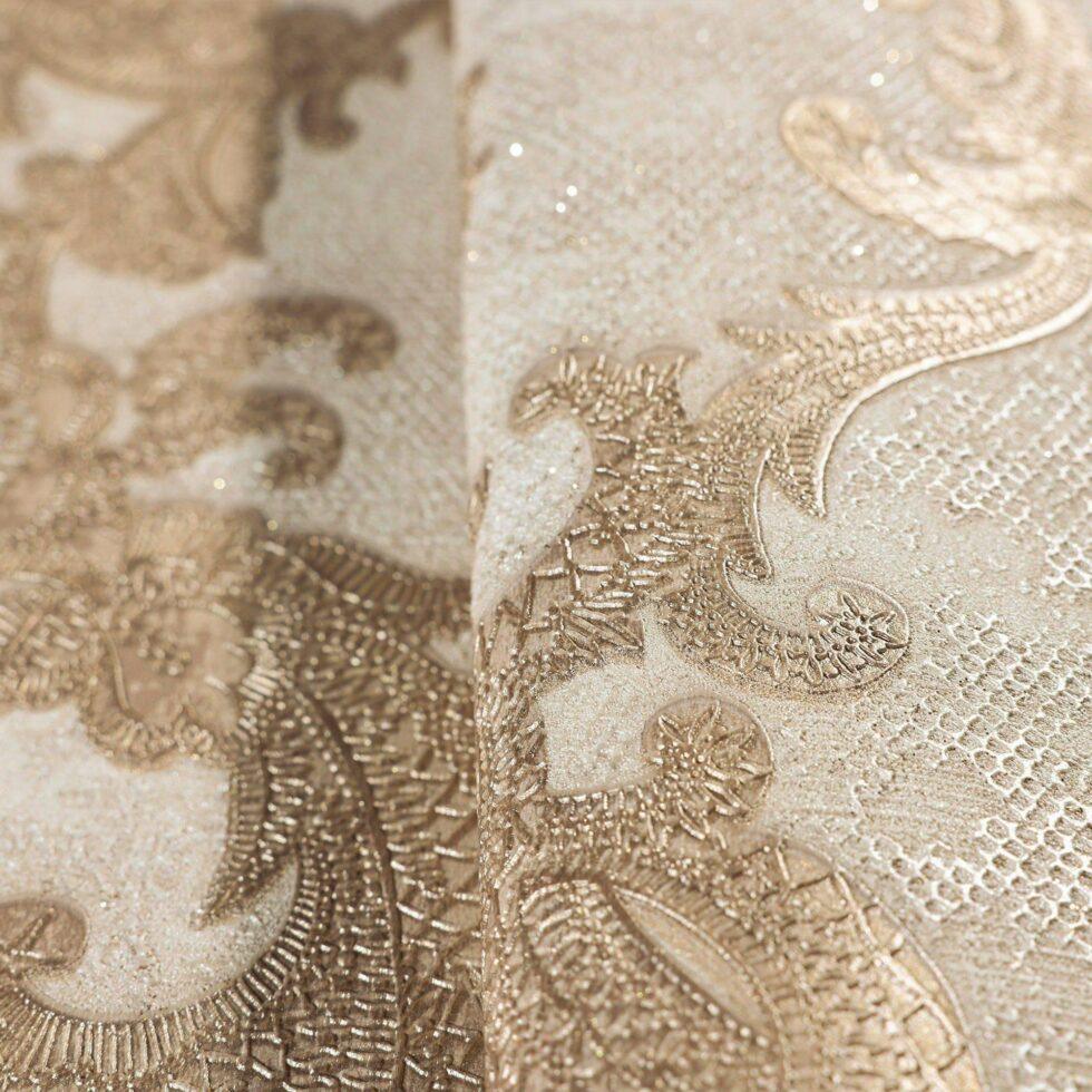 Rich Damask Wallpaper Cream Code 1303-3 - Image 3