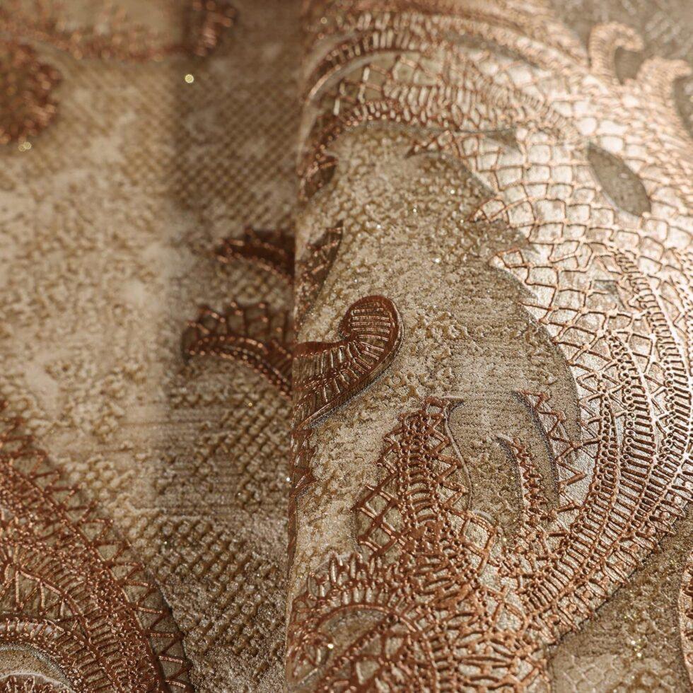 Rich Damask Wallpaper Brown Code 1303-4 - Image 4