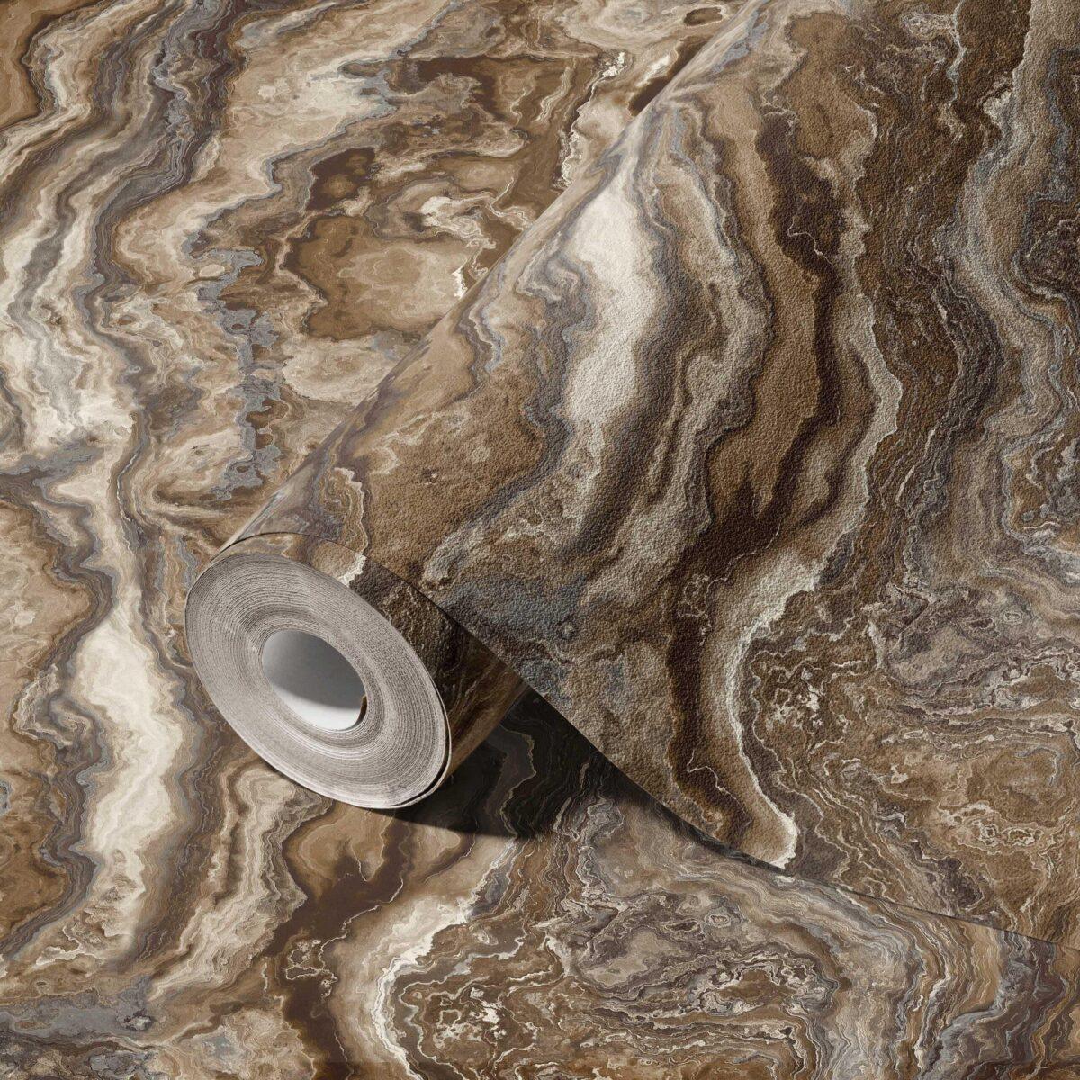 Modern Stone Design Wallpaper Brown Code 23102-5 - Image 1