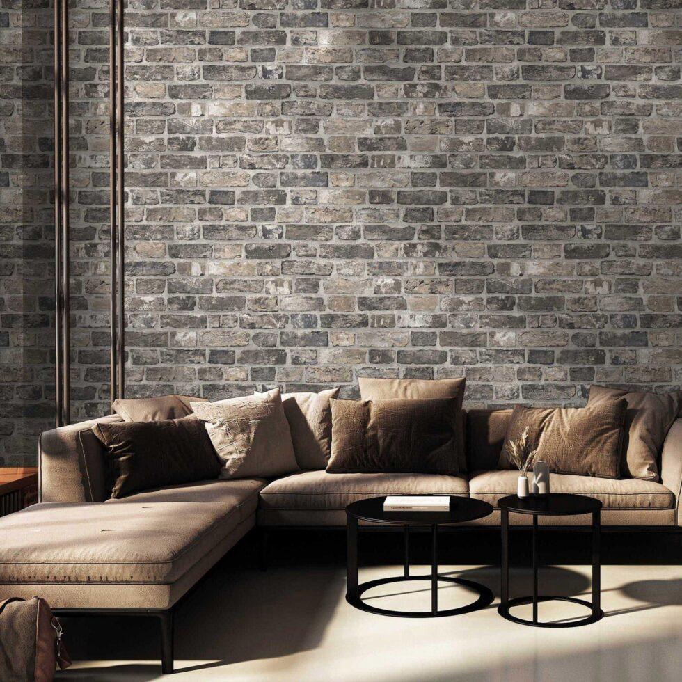 Modern Stone Design Wallpaper Gray Code 23104-3 - Image 2