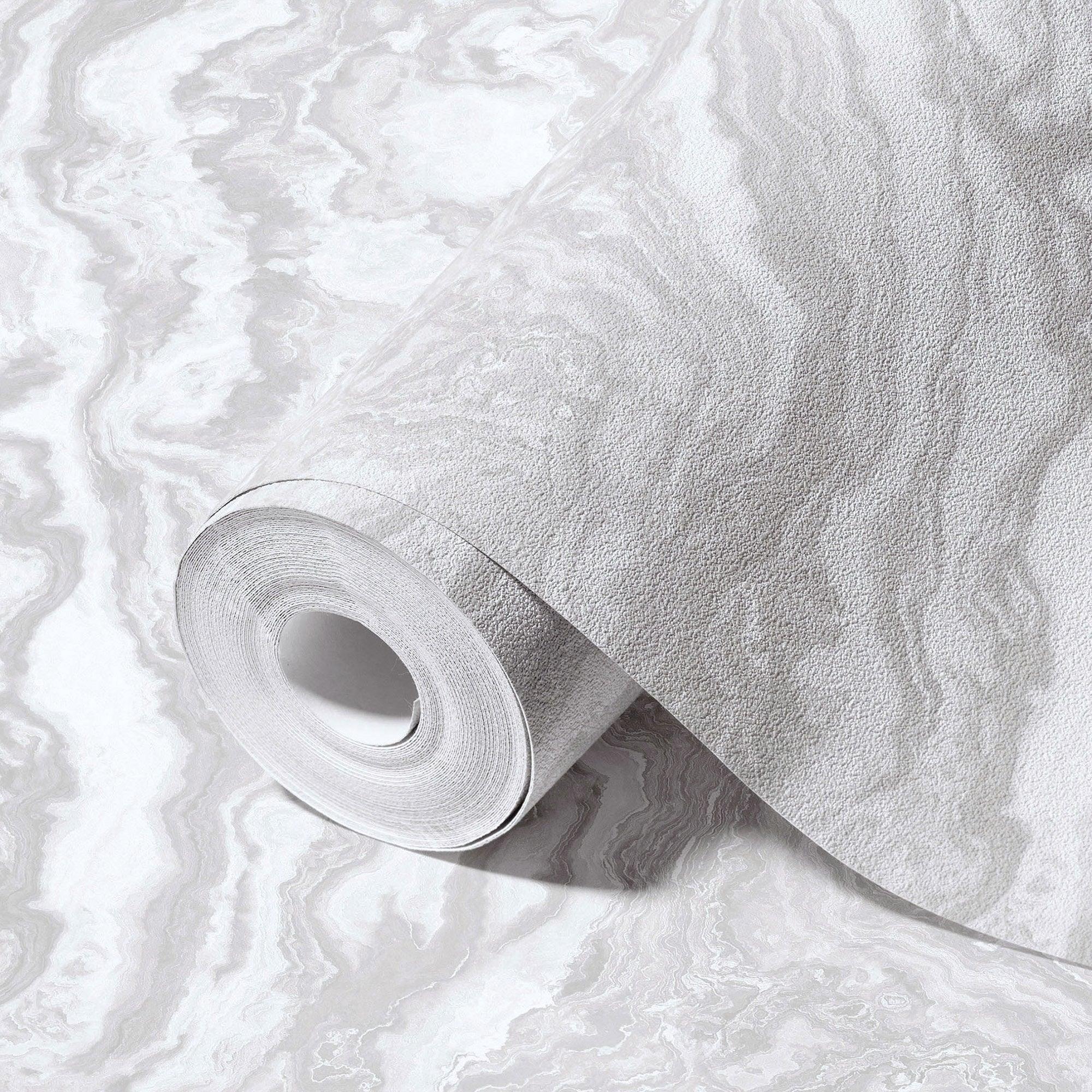 Modern Stone Design Wallpaper White Code 23102-1 - Image 1
