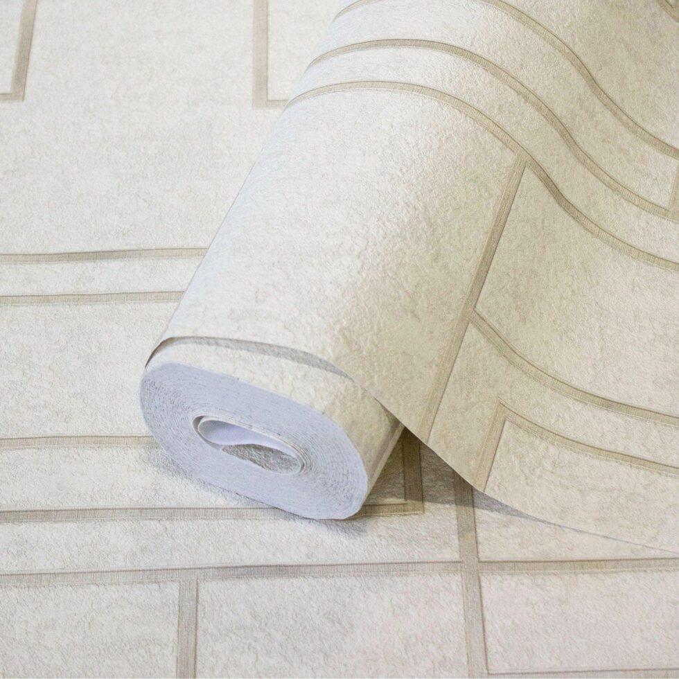 Geometric Wallpaper Cream Code 1202-2