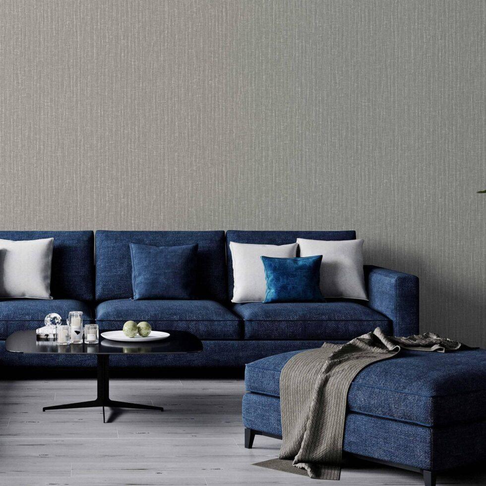 Plain Wallpaper Beige Gray Code 1311-4 - Image 2