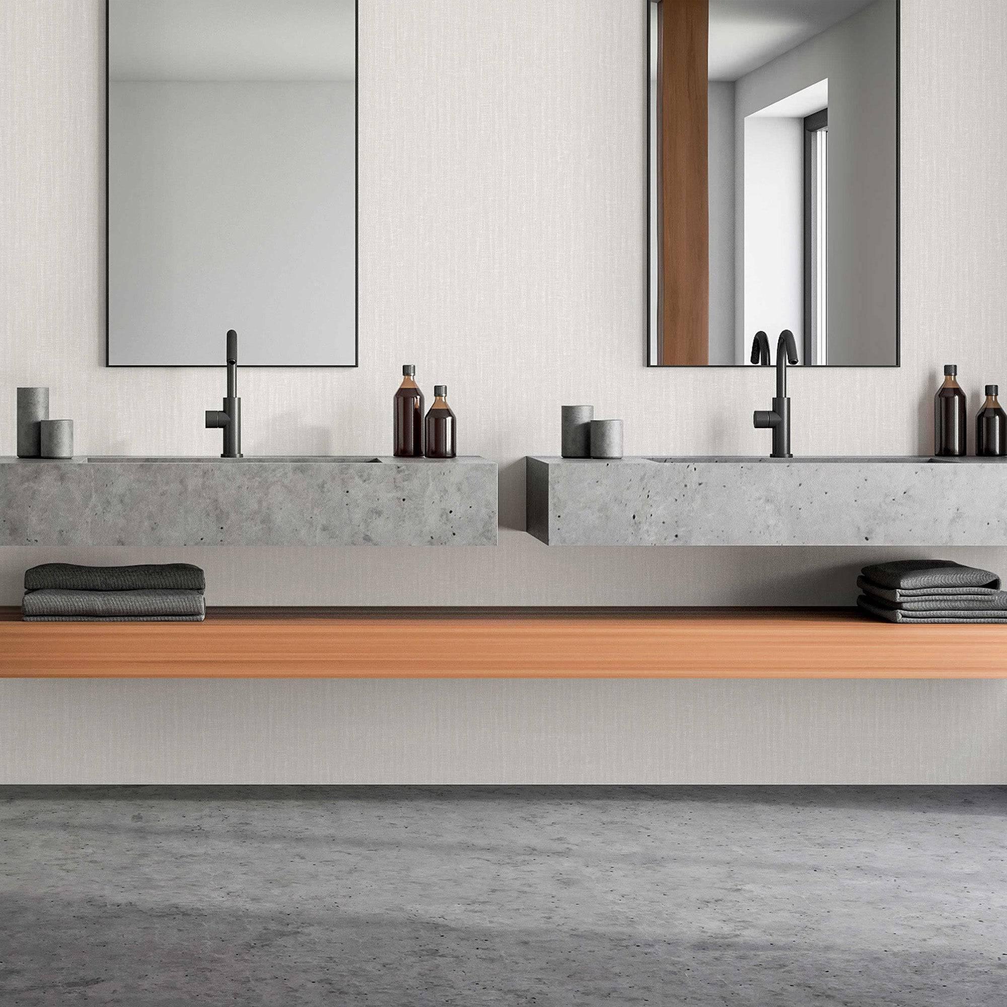 modern-plain-3d-embossed-wallpaper-white-solid-neutral-colors-seamless-classic-wallcovering-solid-color-minimalist-wall-decor-walloro-high-end-wallcoverings-and-more-1 Plain Wallpaper White Code 1311-1 - Image 2