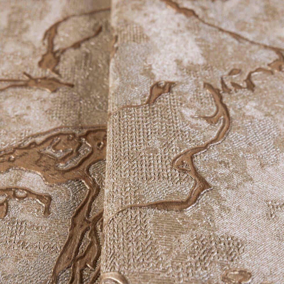 Gold Vein Shaped Wallpaper Brown Code 1503-4 - Image 3