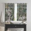Code P301 - Lined Eyelet LINEN BLACKOUT Curtain Multicoloured - Image 5