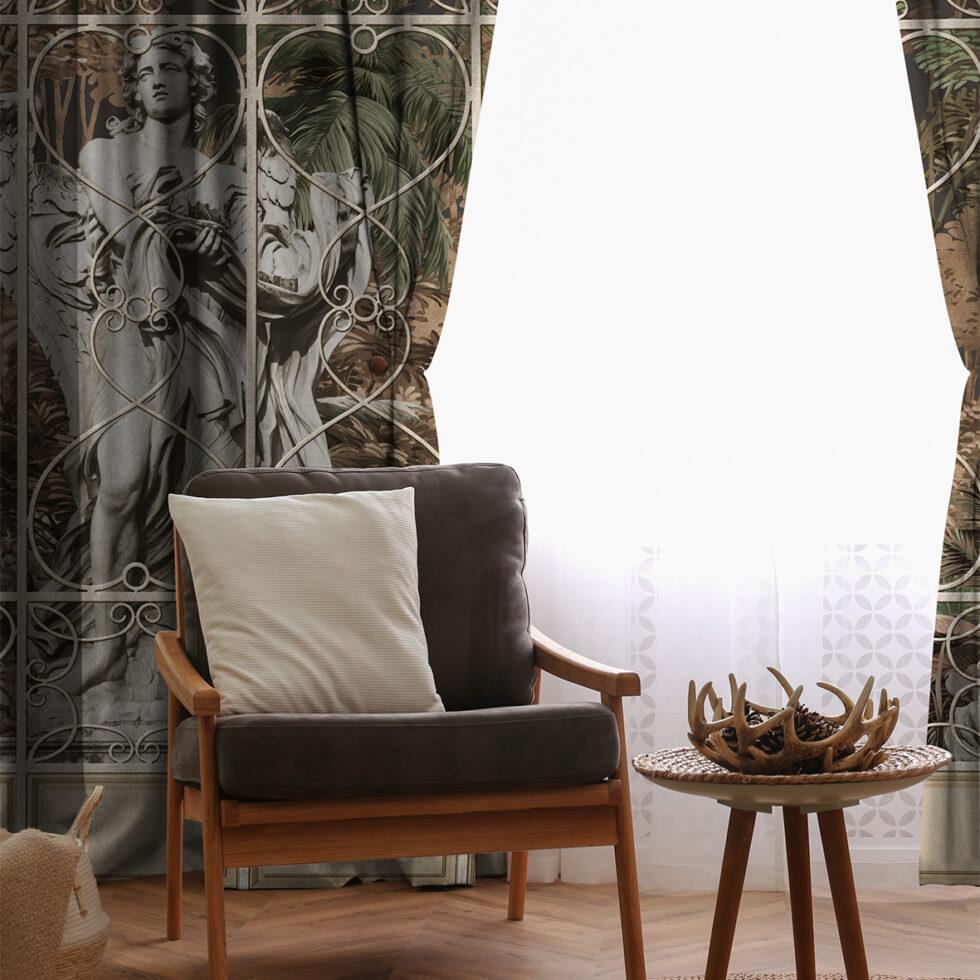 AdaHome Eyelet Curtains Collection Available in a Variety of Martials and Multicoloured - Code P301 - Image 4