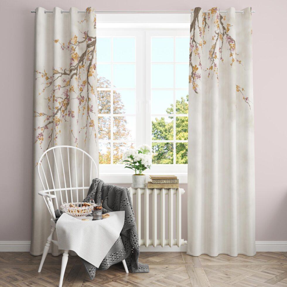 AdaHome Eyelet Curtains Collection Available in a Variety of Martials and Multicoloured - Code P302