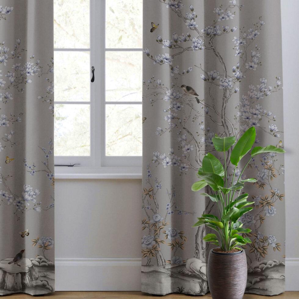 AdaHome Eyelet Curtains Collection Available in a Variety of Martials and Multicoloured - Code P304 - Image 2