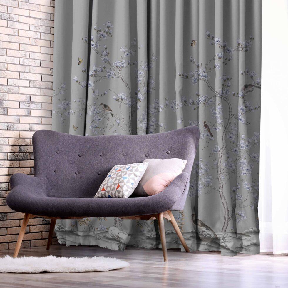 AdaHome Eyelet Curtains Collection Available in a Variety of Martials and Multicoloured - Code P304 - Image 3