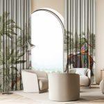 AdaHome Eyelet Curtains Collection Available in a Variety of Martials and Multicoloured - Code P309