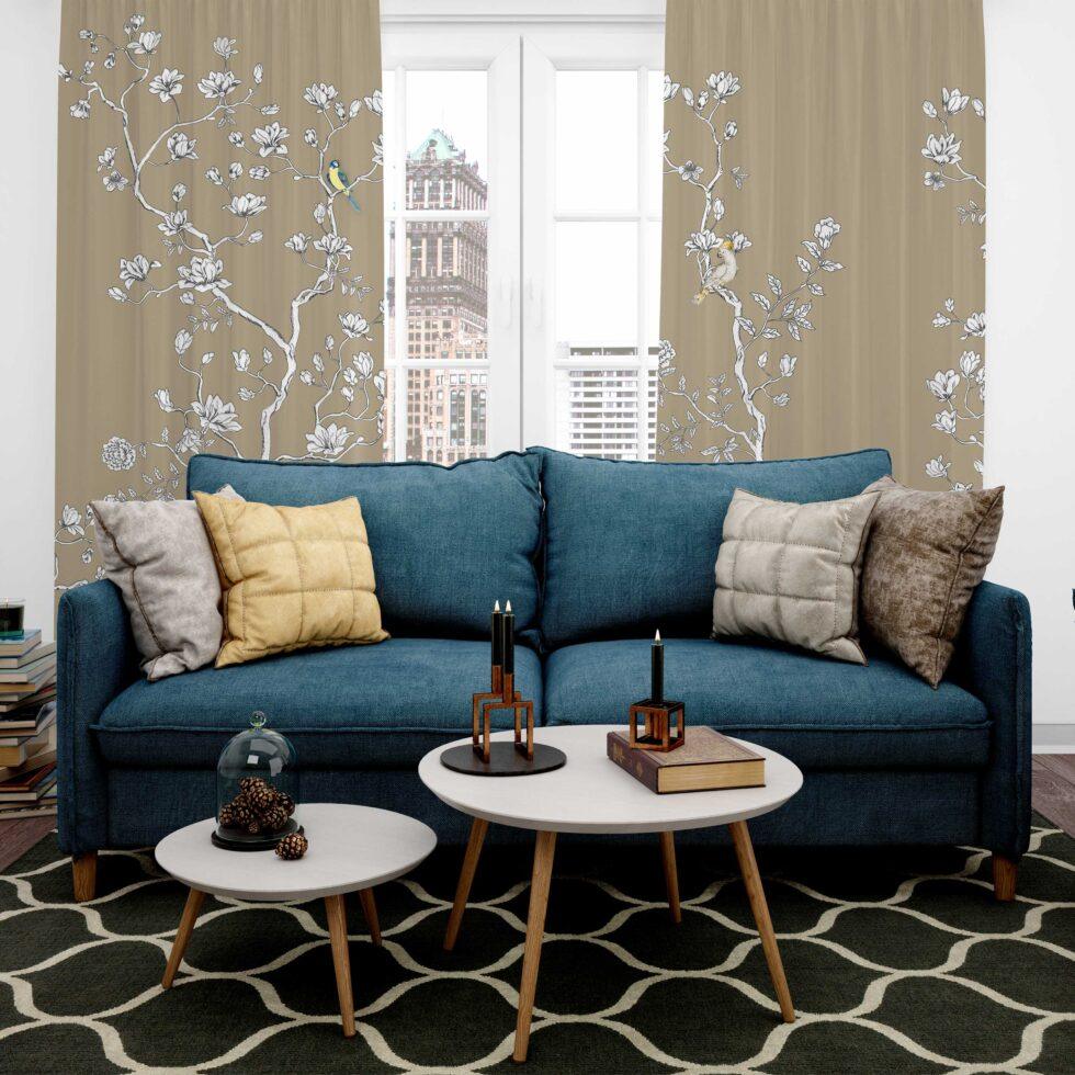 AdaHome Eyelet Curtains Collection Available in a Variety of Martials and Multicoloured - Code P314 - Image 4