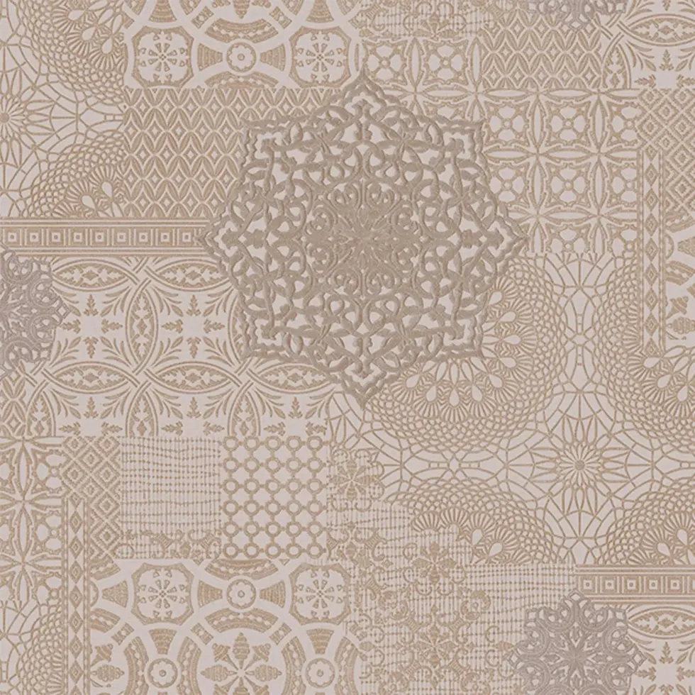 Geometric Damask Design Wallpaper Brown Code 1409-3 - Image 6