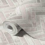 Modern Tile Design Wallpaper White Code 23105-1