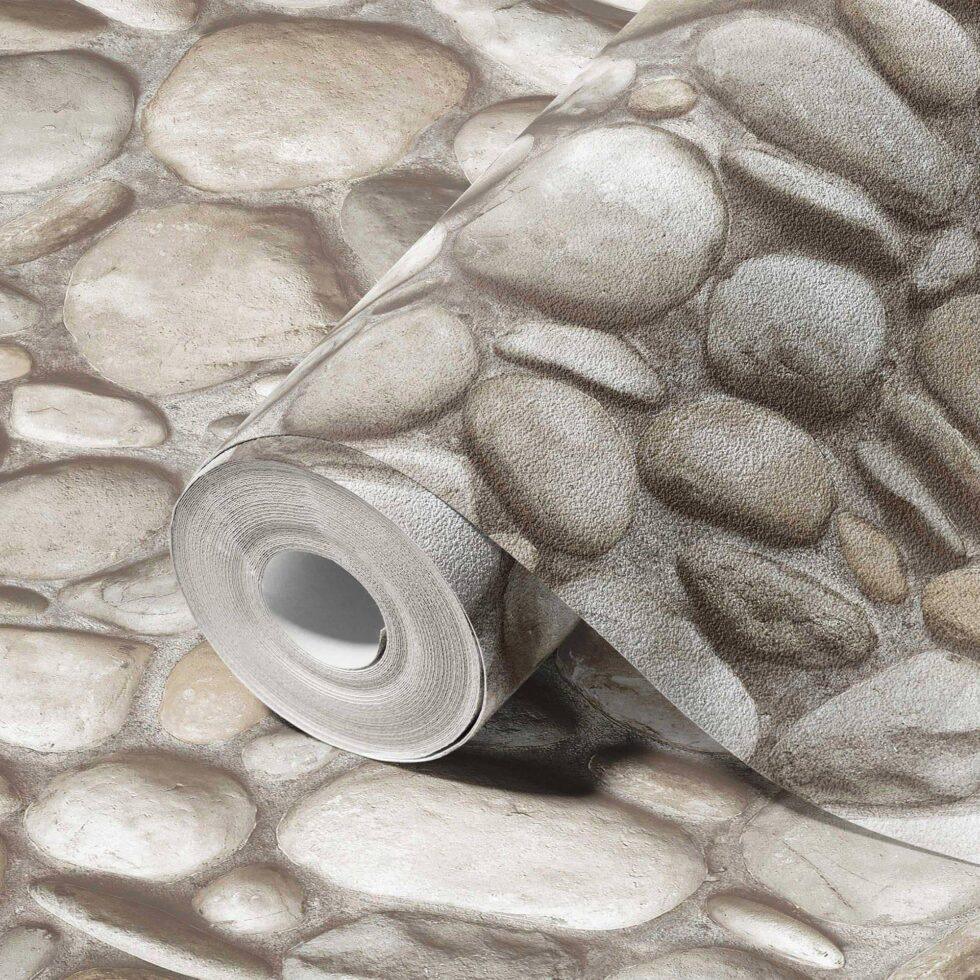 Modern Stone Design Wallpaper Cream Code 23113-1