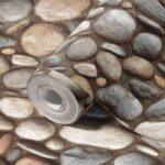 Modern Stone Design Wallpaper Brown Code 23113-2