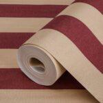Striped Wallpaper Red Code 3704-9