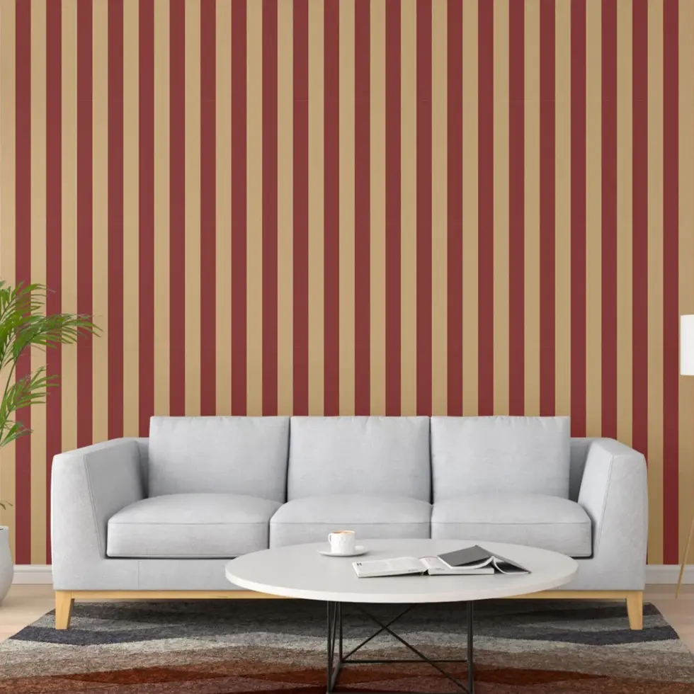 Striped Wallpaper Red Code 3704-9 - Image 6