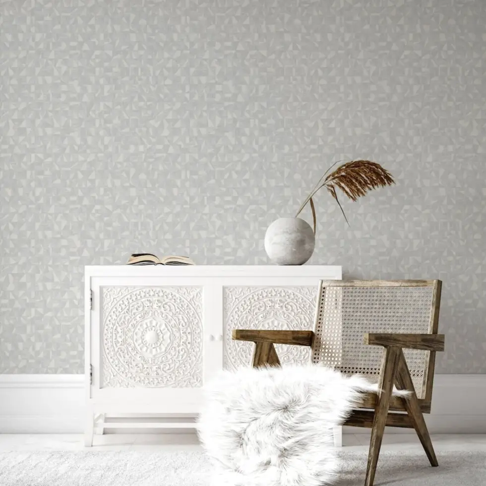 Modern Geometric Design Wallpaper Silver Code 1512-2 - Image 6