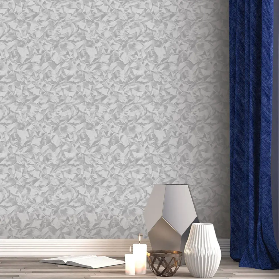 Abstract fabric folds inspired pattern wallpaper Gray Code 7806-5 - Image 2