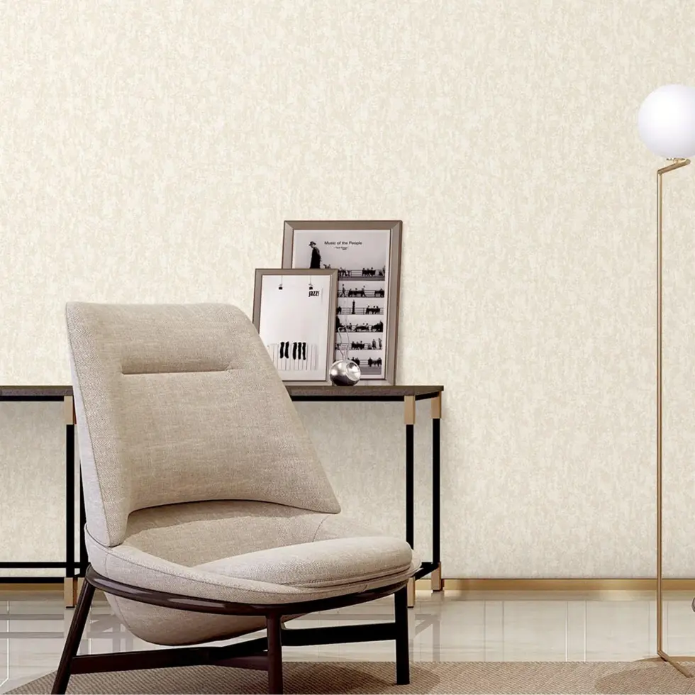 Plain Texture Wallpaper Cream Code 1203-2 - Image 2