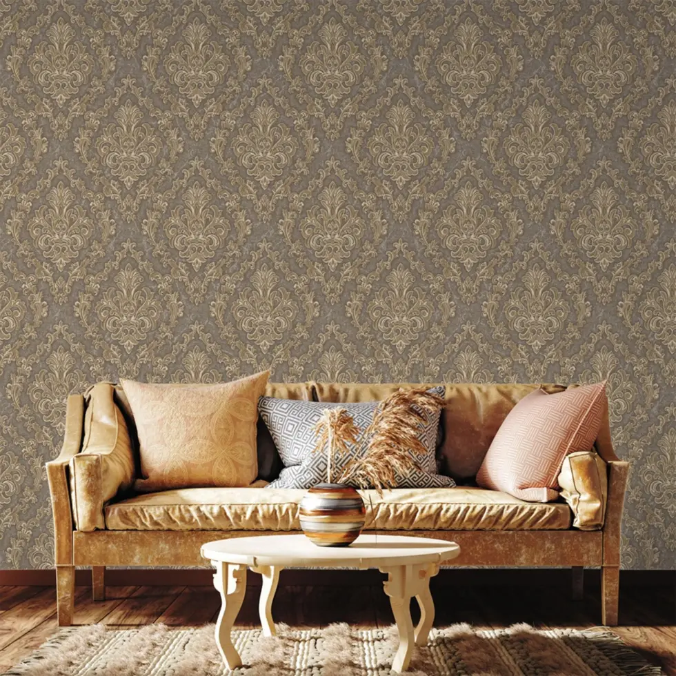 Rich Damask Design Wallpaper Brown Code 1405-4 - Image 5