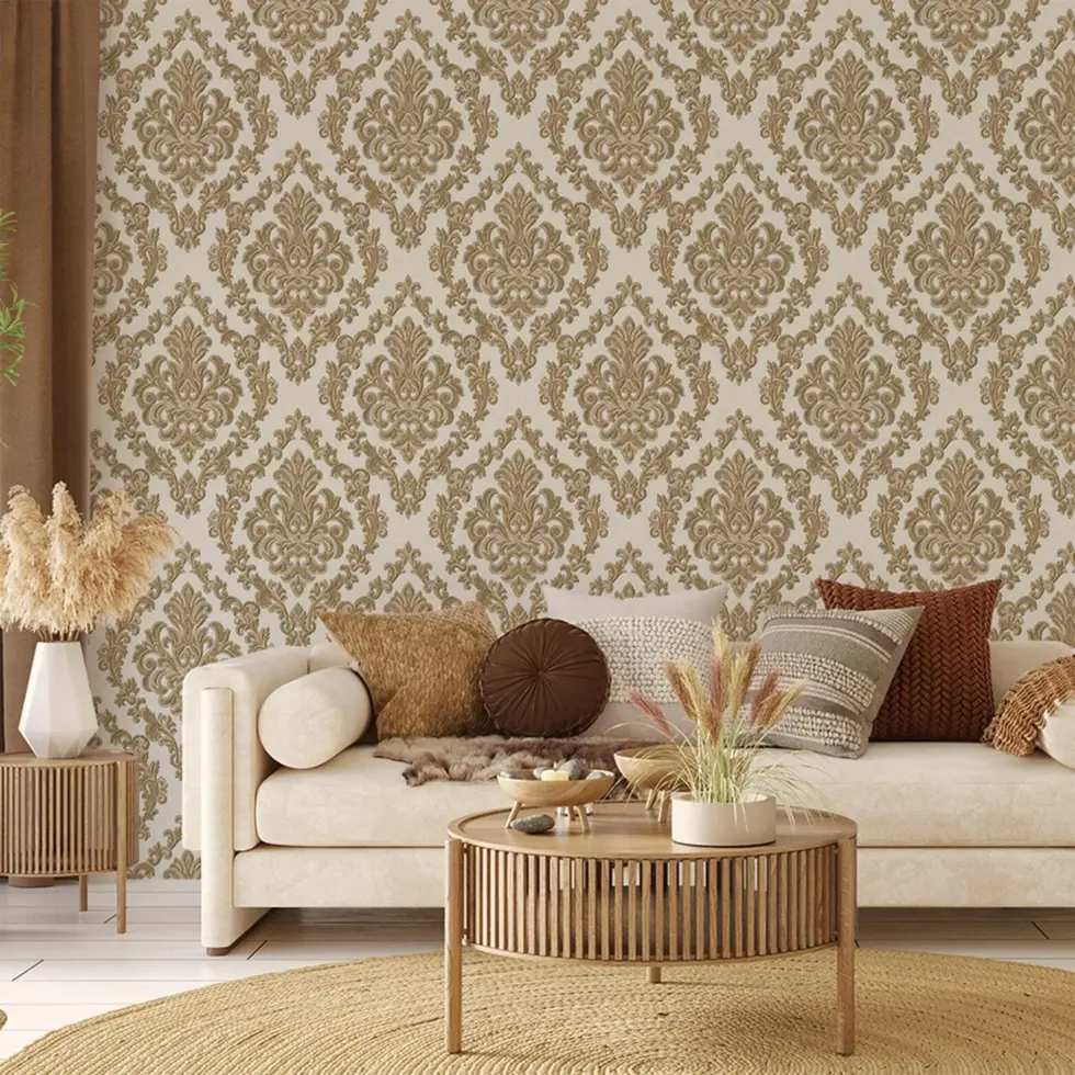 Rich Damask Design Wallpaper Gold Code 1405-5 - Image 2