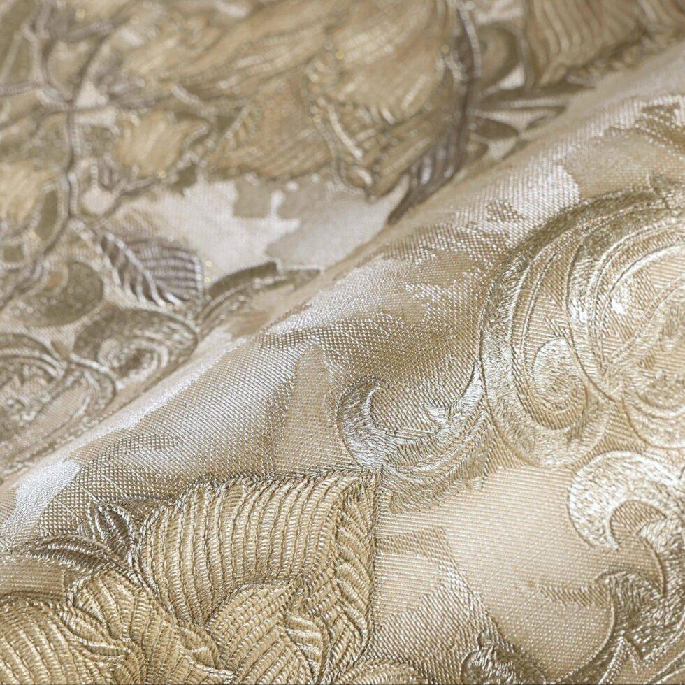 Floral detailed Rococo damask pattern wallpaper Brown Code 7805-3 - Image 3
