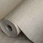 Natural Fabric Burlap Texture Wallpaper Gray Code 3707-4