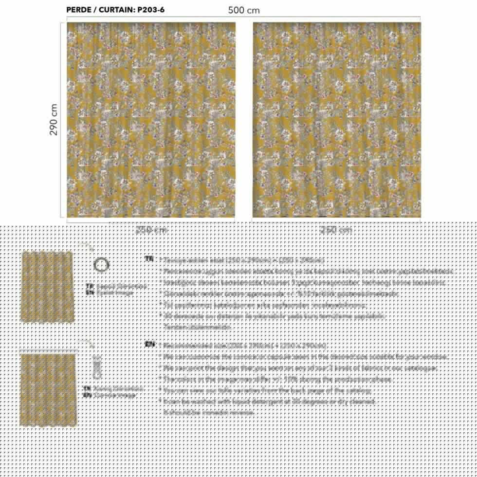 AdaHome Eyelet Curtains Collection Available in a Variety of Martials and Multicoloured - Code P203 - Image 6