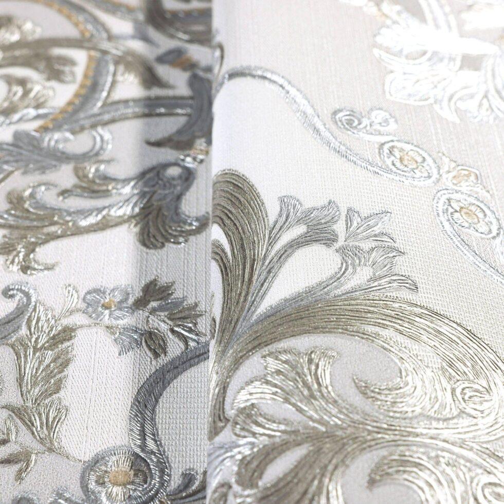 Damask Design Wallpaper Silver Code 1301-2 - Image 3