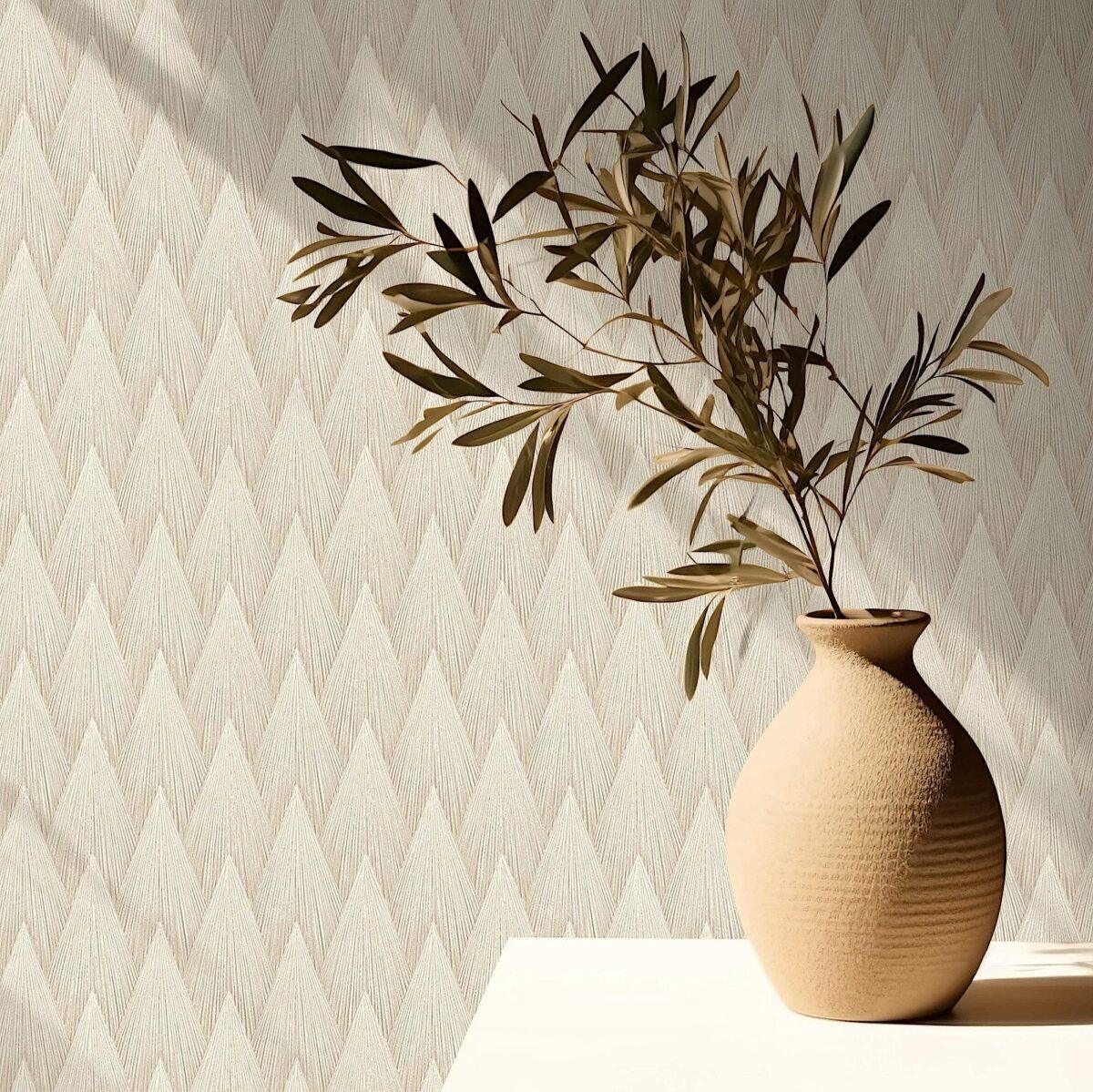 Geometric Design Wallpaper Cream Code 23202-3 - Image 2