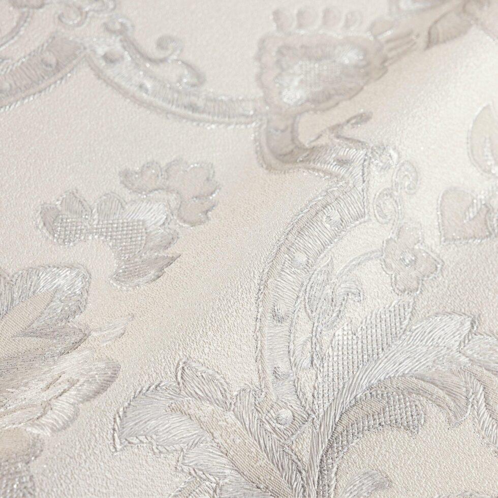 Classic Damask Design Wallpaper White Code 1407-1 - Image 4