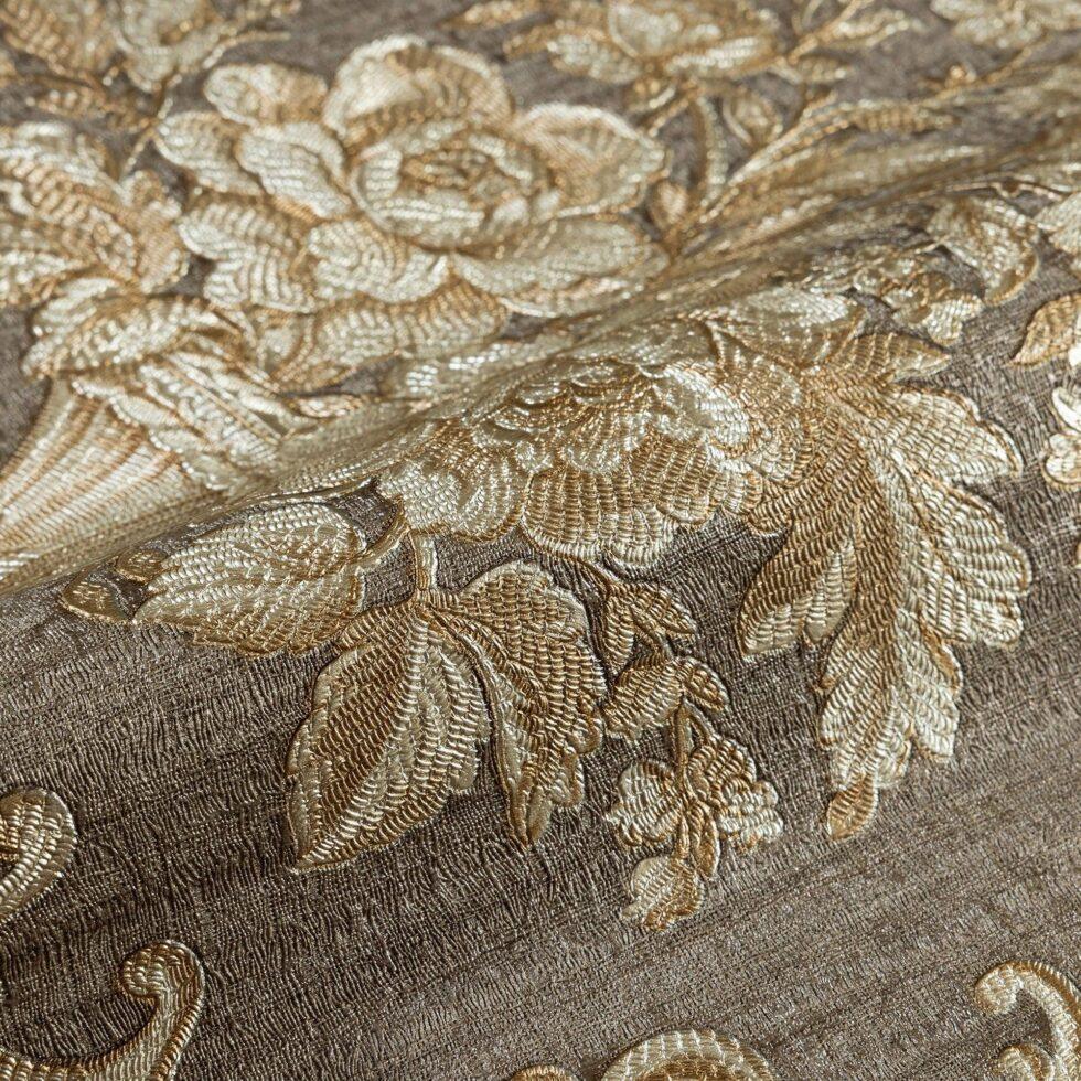 Classical Damask Wallpaper Brown  Code 1310-5 - Image 3