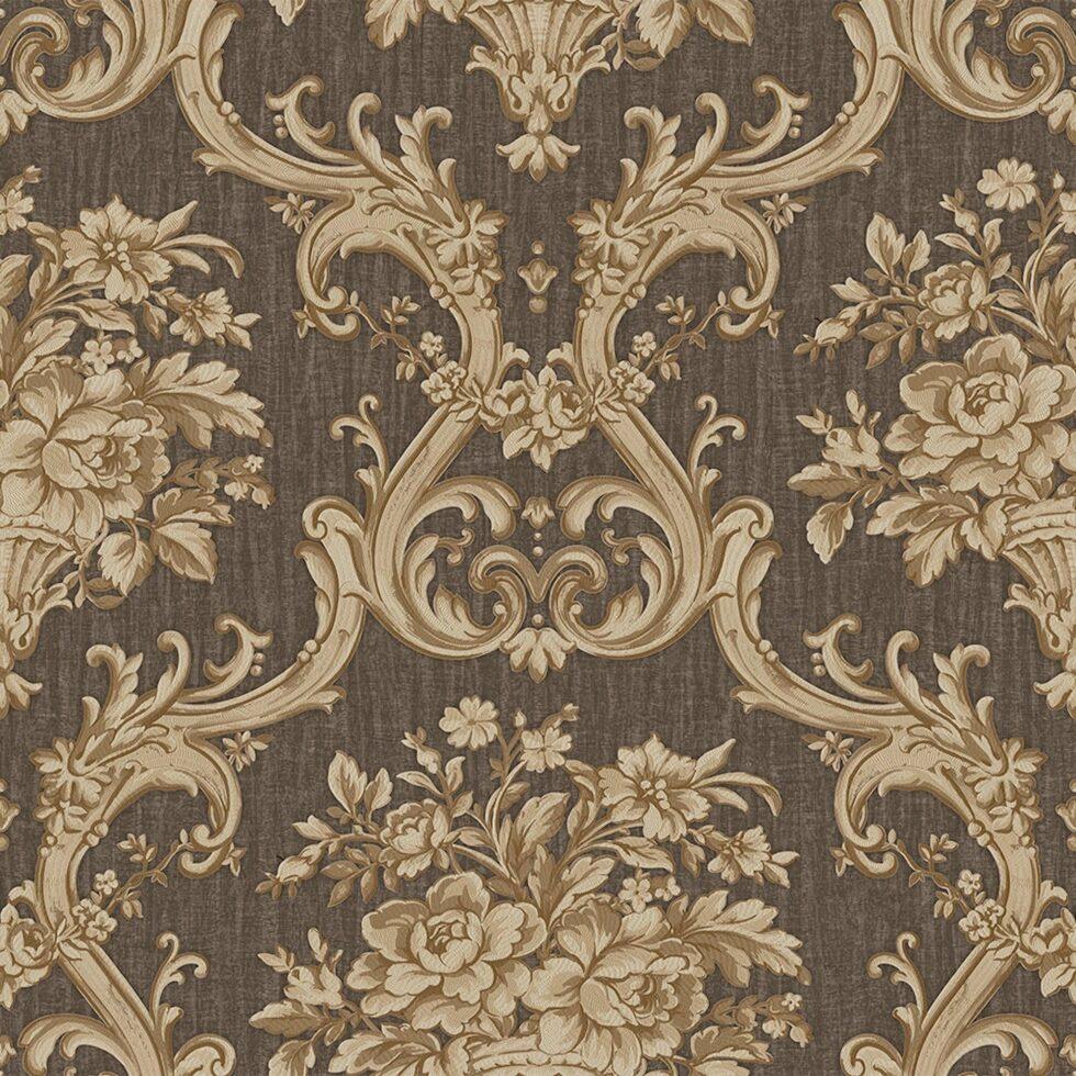 Classical Damask Wallpaper Brown  Code 1310-5 - Image 4