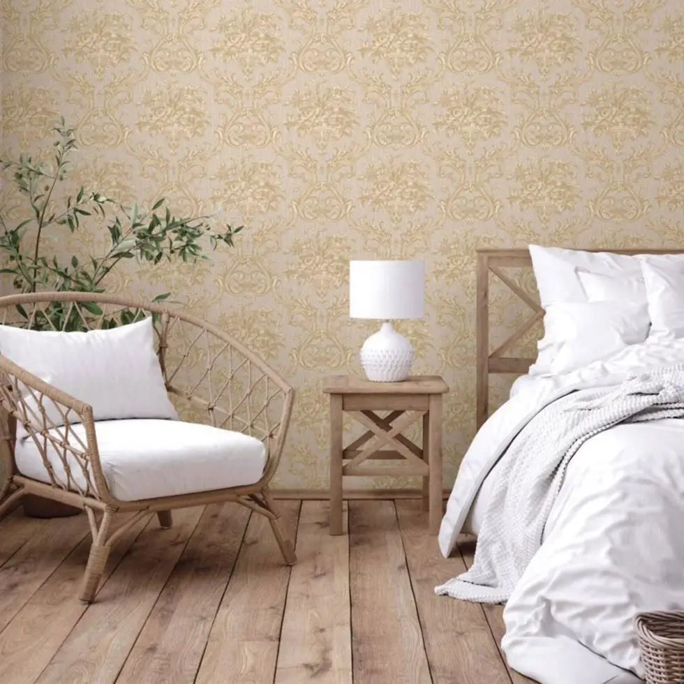 Classical Damask Wallpaper Cream Code 1310-2 - Image 2