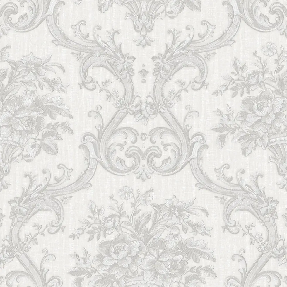 Classical Damask Wallpaper White Code 1310-1 - Image 5