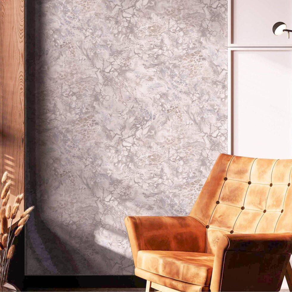 Modern Stone Design Wallpaper Silver Code 23101-3 - Image 2