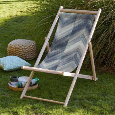 Code - SZL313 - White, Blue Deck Chair Collection