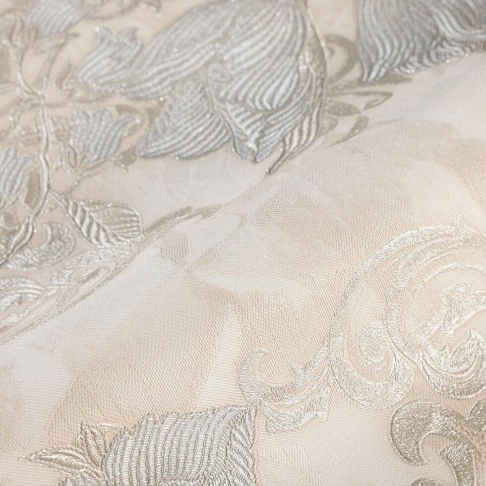 Floral detailed Rococo damask pattern wallpaper Cream Code 7805-1 - Image 3